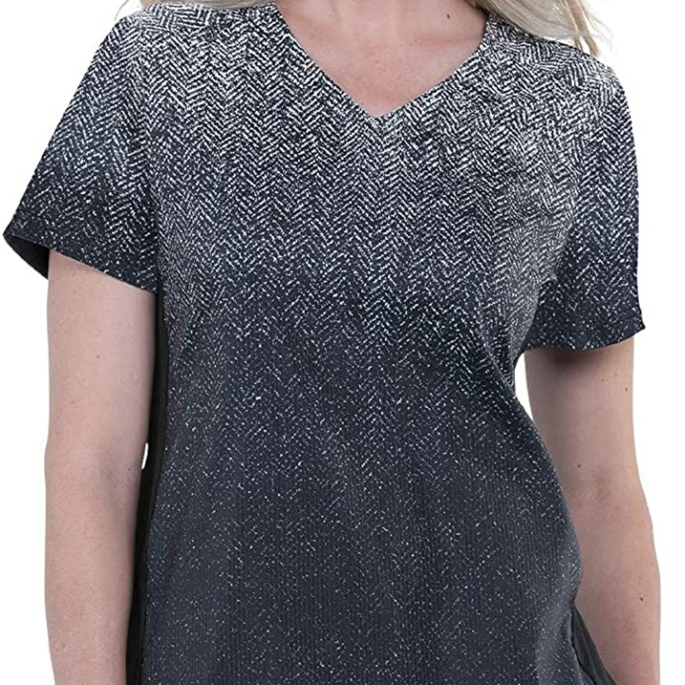 Koi Lite Reform Ombre Herringbone Scrub Top